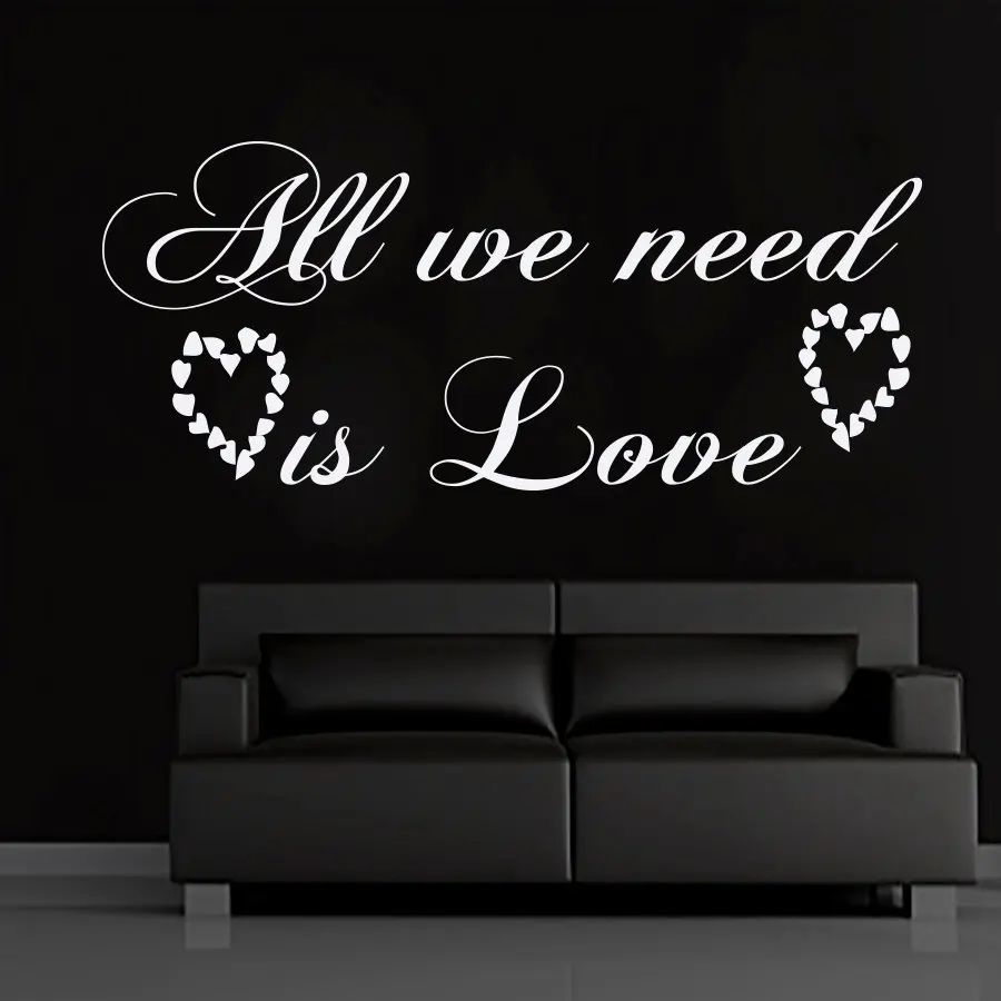 ZOOYOO All We Need Is Love Living Room Removable Art Wall Stickers Hearts Vinyl Self Adhesive Home Decor
ZOOYOO All We Need Is Love Living Room Removable Art Wall Stickers Hearts Vinyl Self Adhesive Home Decor