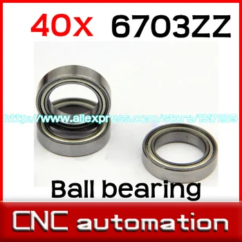 40pcs 6703ZZ 6703 Z shielded cover thin wall deep groove ball bearings 17*23*4 mm radial shaft
40pcs 6703ZZ 6703 Z shielded cover thin wall deep groove ball bearings 17*23*4 mm radial shaft
