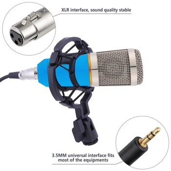 Condenser Microphone for computer Audio Studio Vocal Recording Mic KTV Karaoke with Microphone stand
Condenser Microphone for computer Audio Studio Vocal Recording Mic KTV Karaoke with Microphone stand