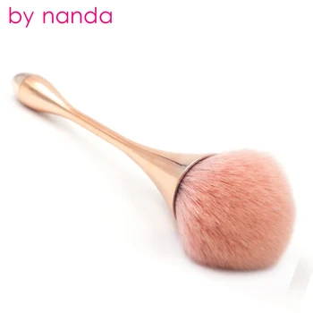 4 color single powder brush rose gold foundation brush soft face beauty tool goblet shaped makeup brushes for foundation make up