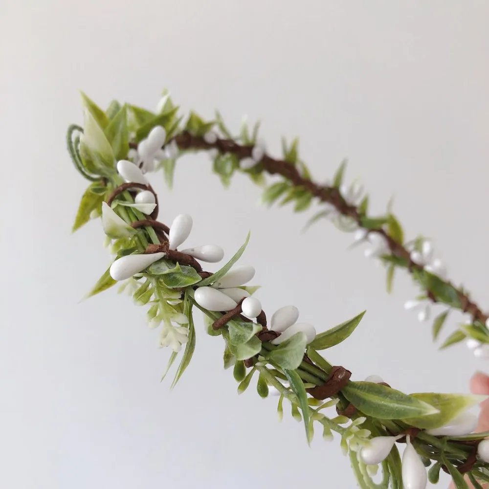 Hot New Foliage Pearl Handmade Woman Girls Baby Shower Bridal Shower Primitive Dusty Wreath Flower Crown Base Woodland Tiara
Hot New Foliage Pearl Handmade Woman Girls Baby Shower Bridal Shower Primitive Dusty Wreath Flower Crown Base Woodland Tiara