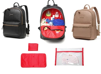 Fashion PU Leather Backpack Multi-function Baby Changing Diaper Bag+Changing Pad--BP123
Fashion PU Leather Backpack Multi-function Baby Changing Diaper Bag+Changing Pad--BP123