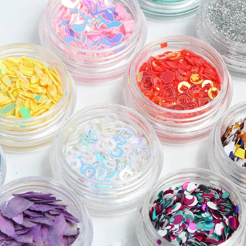 8 Sets Solvent Resistant Cellophane Chunky Glitter Sprinkle Toppings, For Nails, Decoden and Slime
8 Sets Solvent Resistant Cellophane Chunky Glitter Sprinkle Toppings, For Nails, Decoden and Slime