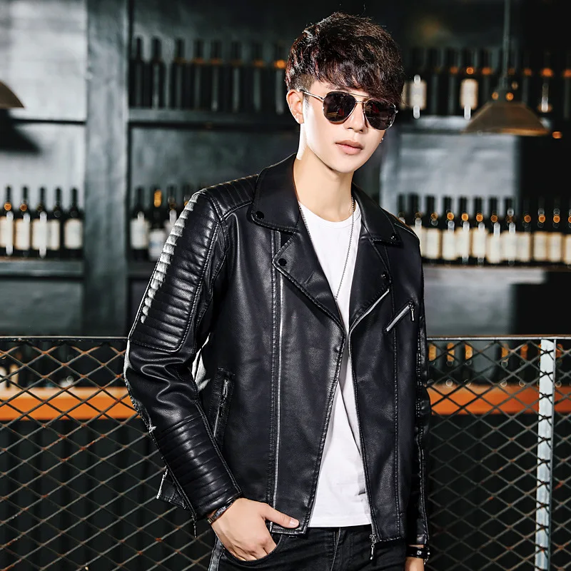 Men's leather new leather PU leather jacket young handsome locomotive simulation recreational men's coat
Men's leather new leather PU leather jacket young handsome locomotive simulation recreational men's coat