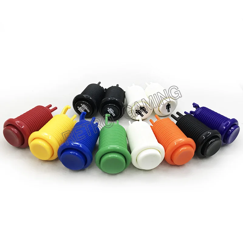 American Style Push Arcade Buttons with Microswitches 28mm Mounting Hole Long Arcade Button for Games Parts
American Style Push Arcade Buttons with Microswitches 28mm Mounting Hole Long Arcade Button for Games Parts