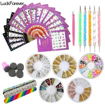 Nail Art Tools Set Dotting Pen Decal Nail Sticker Manicure Nail File 3D Rhinestones Decoration Nail Polish Stamp Sponge DIY Kit
Nail Art Tools Set Dotting Pen Decal Nail Sticker Manicure Nail File 3D Rhinestones Decoration Nail Polish Stamp Sponge DIY Kit