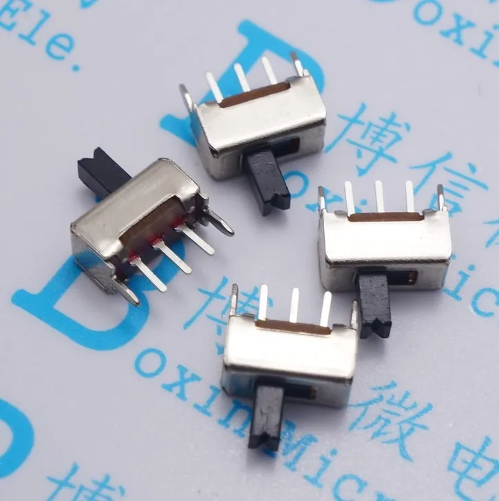50pcs/lot SS12D07 two toggle switch 5 feet 1P2T 2 vertical toggle handle, default 4MM
50pcs/lot SS12D07 two toggle switch 5 feet 1P2T 2 vertical toggle handle, default 4MM