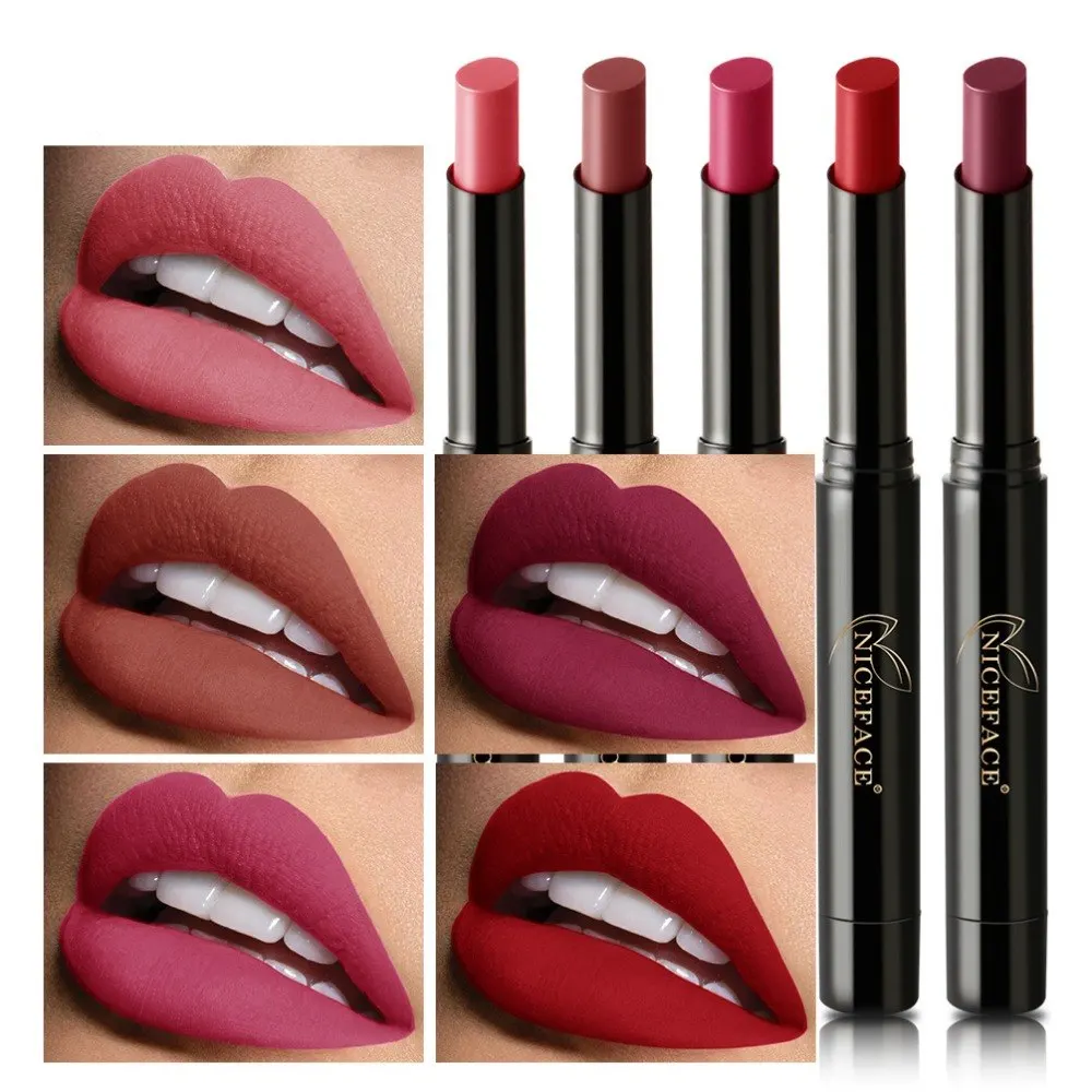 NICEFACE Matte Lipstick for Lips Waterproof Long Lasting Nourishing Lipstick Tint Nude Cosmetics Lipstic Makeup Set
NICEFACE Matte Lipstick for Lips Waterproof Long Lasting Nourishing Lipstick Tint Nude Cosmetics Lipstic Makeup Set