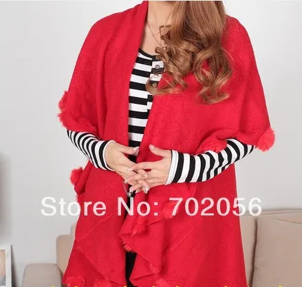 Luxury solid plain rabbit fur ball fringed wraps shawl Sarongs Hijabs scarf ponhos stole mixed colors SOFT #3447
Luxury solid plain rabbit fur ball fringed wraps shawl Sarongs Hijabs scarf ponhos stole mixed colors SOFT #3447