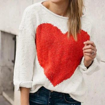 2020 autumn and winter Europe and the United States new sweater explosion models word collar love intarsia women pullovers 66807
2020 autumn and winter Europe and the United States new sweater explosion models word collar love intarsia women pullovers 66807