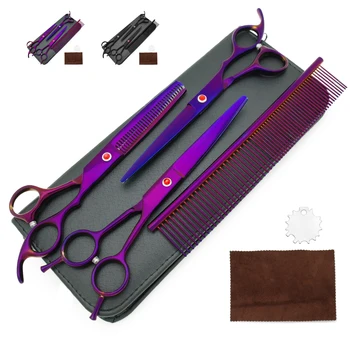 Stainless Steel Pet Grooming Scissors Set Dog Shears Hair Cutting Thinning Straight Curved Scissors Comb 4pcs/Set
Stainless Steel Pet Grooming Scissors Set Dog Shears Hair Cutting Thinning Straight Curved Scissors Comb 4pcs/Set
