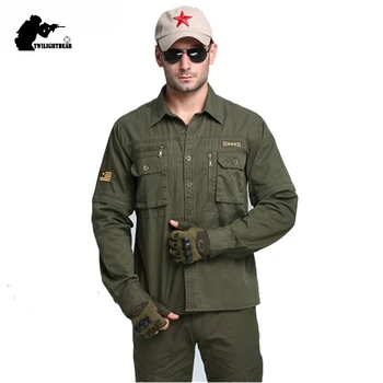 New Malitary Men's Tactical Shirts Male Outdoor Multipocket 100% Cotton Casual Shirt Men Fit Slim Brand Clothing Coat BE5336
New Malitary Men's Tactical Shirts Male Outdoor Multipocket 100% Cotton Casual Shirt Men Fit Slim Brand Clothing Coat BE5336