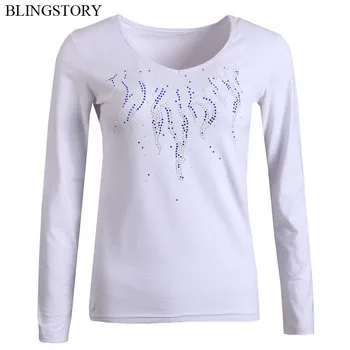 BLINGSTORY Plus Size Women Cotton Long Sleeve V-neck Basic Tees Tops Diamond Casual T-shirts
BLINGSTORY Plus Size Women Cotton Long Sleeve V-neck Basic Tees Tops Diamond Casual T-shirts