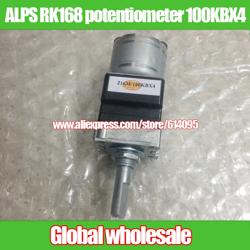 1pcs ALPS RK168 quadruple motor potentiometer 100KBX4 B100K / Handle length 25MMF 216M
1pcs ALPS RK168 quadruple motor potentiometer 100KBX4 B100K / Handle length 25MMF 216M