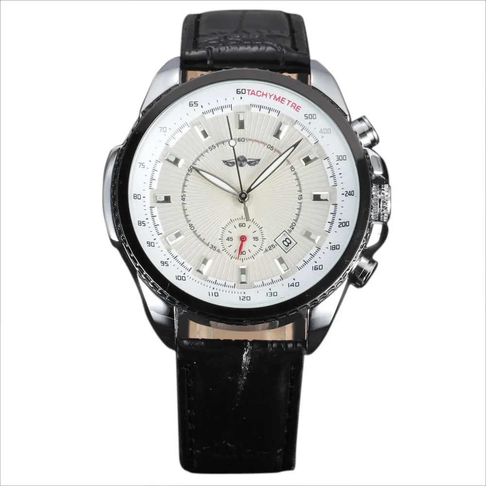 New Fashion Watch Men Luxury Brand WINNER Big Case Tachymeter Auto Date Dial Automatic Mechanical Leather Strap Wristwatch Gift
New Fashion Watch Men Luxury Brand WINNER Big Case Tachymeter Auto Date Dial Automatic Mechanical Leather Strap Wristwatch Gift