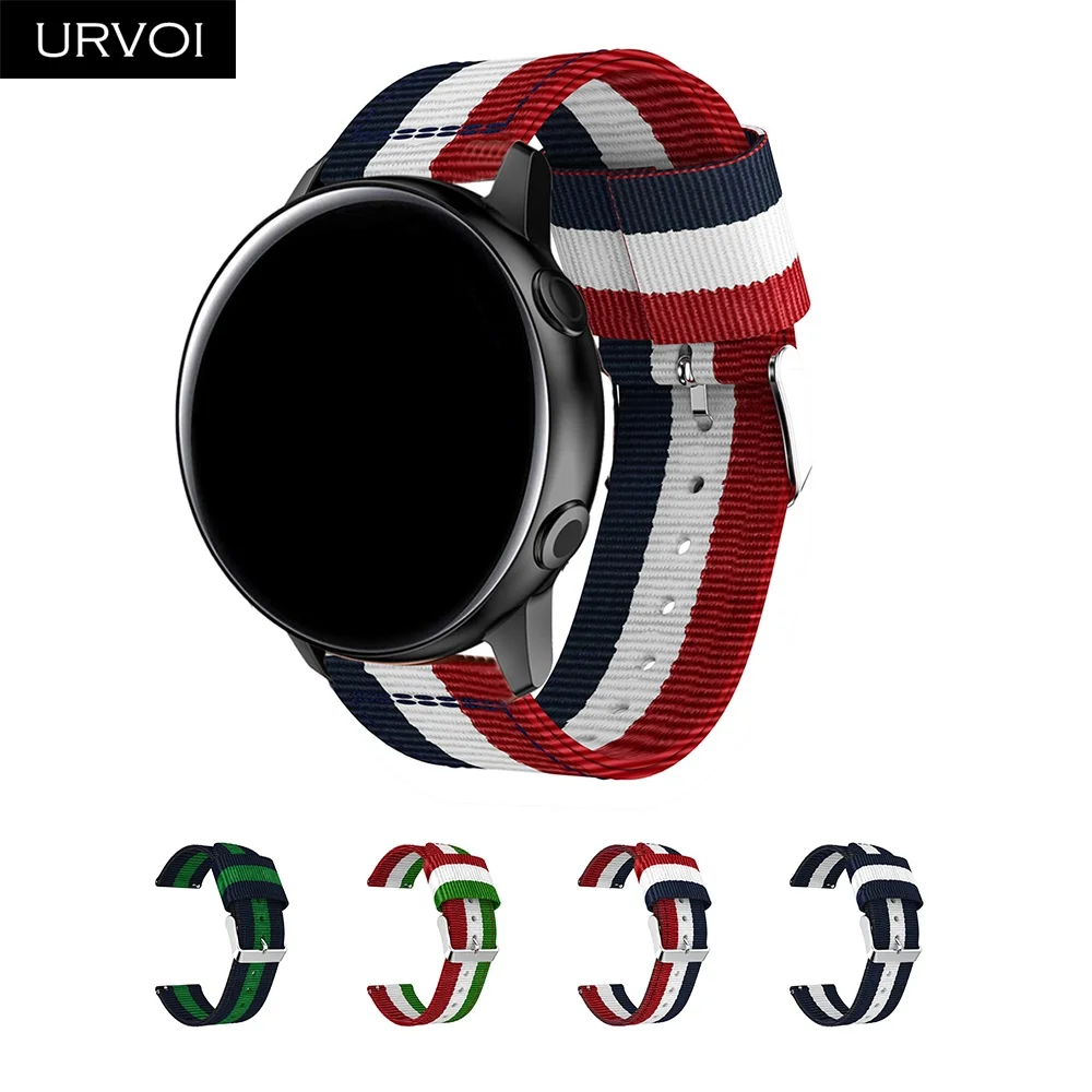 URVOI woven nylon band for Galaxy Watch Active strap stainless steel buckle replacement durable wrist colors 42 46mm Gear S3
URVOI woven nylon band for Galaxy Watch Active strap stainless steel buckle replacement durable wrist colors 42 46mm Gear S3