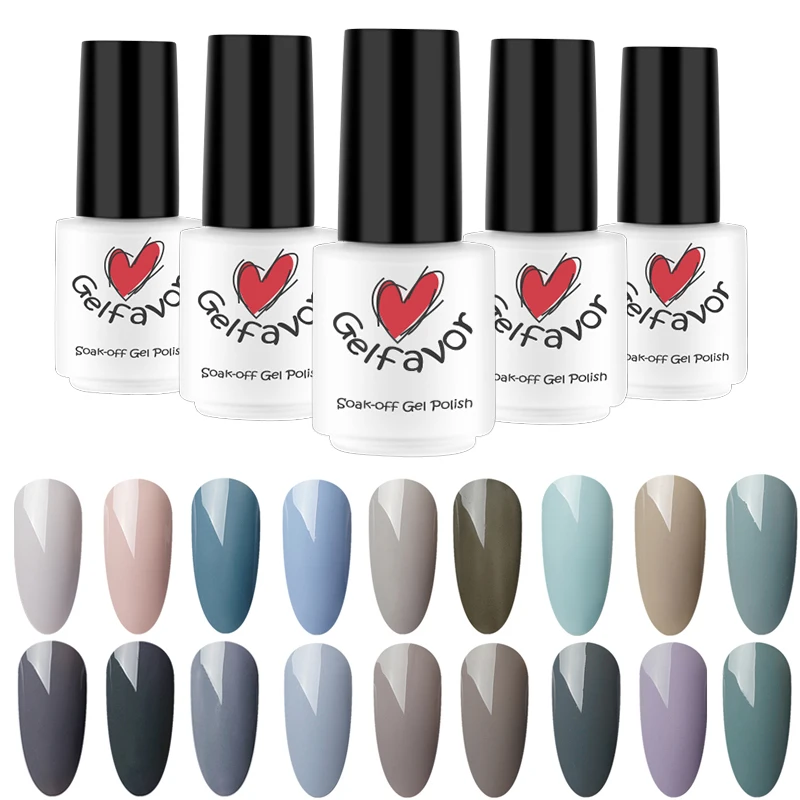 Gelfavor Brand Gel UV LED Soak Off Gray Nails for Women High Quality Quick Dry New 2017 LED Nail Gel Polish
Gelfavor Brand Gel UV LED Soak Off Gray Nails for Women High Quality Quick Dry New 2017 LED Nail Gel Polish