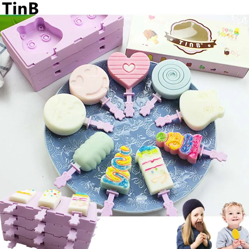 10 style DIY Silicone Ice Cream Mold Popsicle Molds Popsicle Maker Holder Frozen Ice Mould with Popsicle Sticks lid kitchen Tool
10 style DIY Silicone Ice Cream Mold Popsicle Molds Popsicle Maker Holder Frozen Ice Mould with Popsicle Sticks lid kitchen Tool