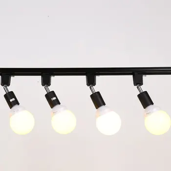 E27 Base Lamp Holder Loft Minimalist style Metal Track Lights LED Pendant Track Light Easy Mount AC110-240V for Shop Hotel home
E27 Base Lamp Holder Loft Minimalist style Metal Track Lights LED Pendant Track Light Easy Mount AC110-240V for Shop Hotel home