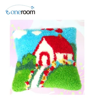 BZ039 Small House N Hook Rug Kit Pillow DIY Unfinished Crocheting Yarn Mat Latch Hook Rug Kit Floor
BZ039 Small House N Hook Rug Kit Pillow DIY Unfinished Crocheting Yarn Mat Latch Hook Rug Kit Floor
