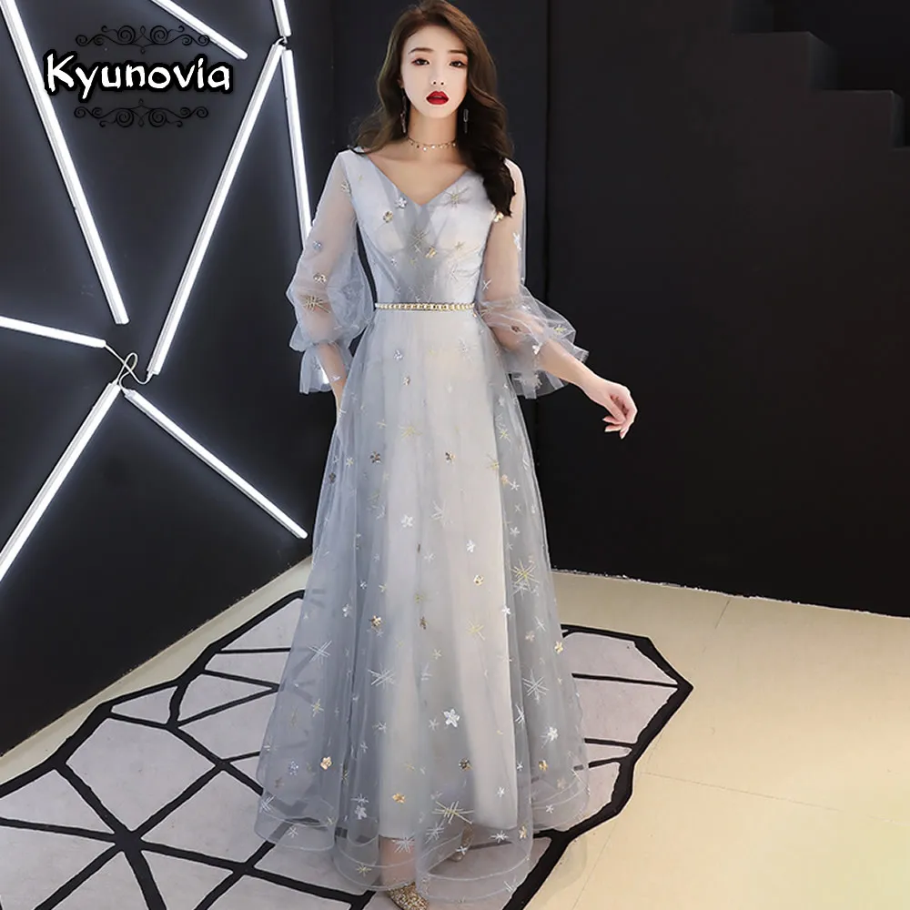 Kyunovia Elegant Evening Dress Long Banquet Party Dress Stunning Prom Dresses Robe De Soiree vestido de festa E16
Kyunovia Elegant Evening Dress Long Banquet Party Dress Stunning Prom Dresses Robe De Soiree vestido de festa E16