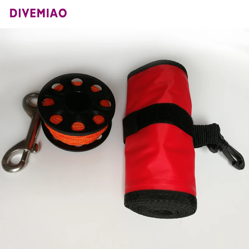 DIVEMIAO scuba dive reel and float set 100feet spool reel and 6foot SMB signal tube
DIVEMIAO scuba dive reel and float set 100feet spool reel and 6foot SMB signal tube
