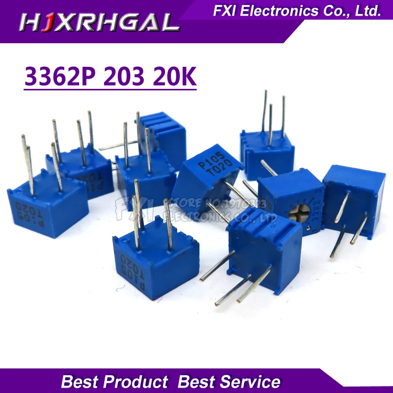 10pcs 3362P-1-203LF 3362P 20K ohm 3362P-1-203 3362P-203 3362 P203 203 Trimpot Trimmer Potentiometer Variable resistor
10pcs 3362P-1-203LF 3362P 20K ohm 3362P-1-203 3362P-203 3362 P203 203 Trimpot Trimmer Potentiometer Variable resistor