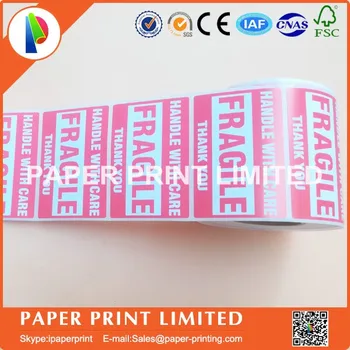100 Rolls Fragile Stickers 3'' x 2'' 76x50mm Fragile - Handle With Care - Thank you Shipping Labels Stickers (500 Labels / Roll)
100 Rolls Fragile Stickers 3'' x 2'' 76x50mm Fragile - Handle With Care - Thank you Shipping Labels Stickers (500 Labels / Roll)