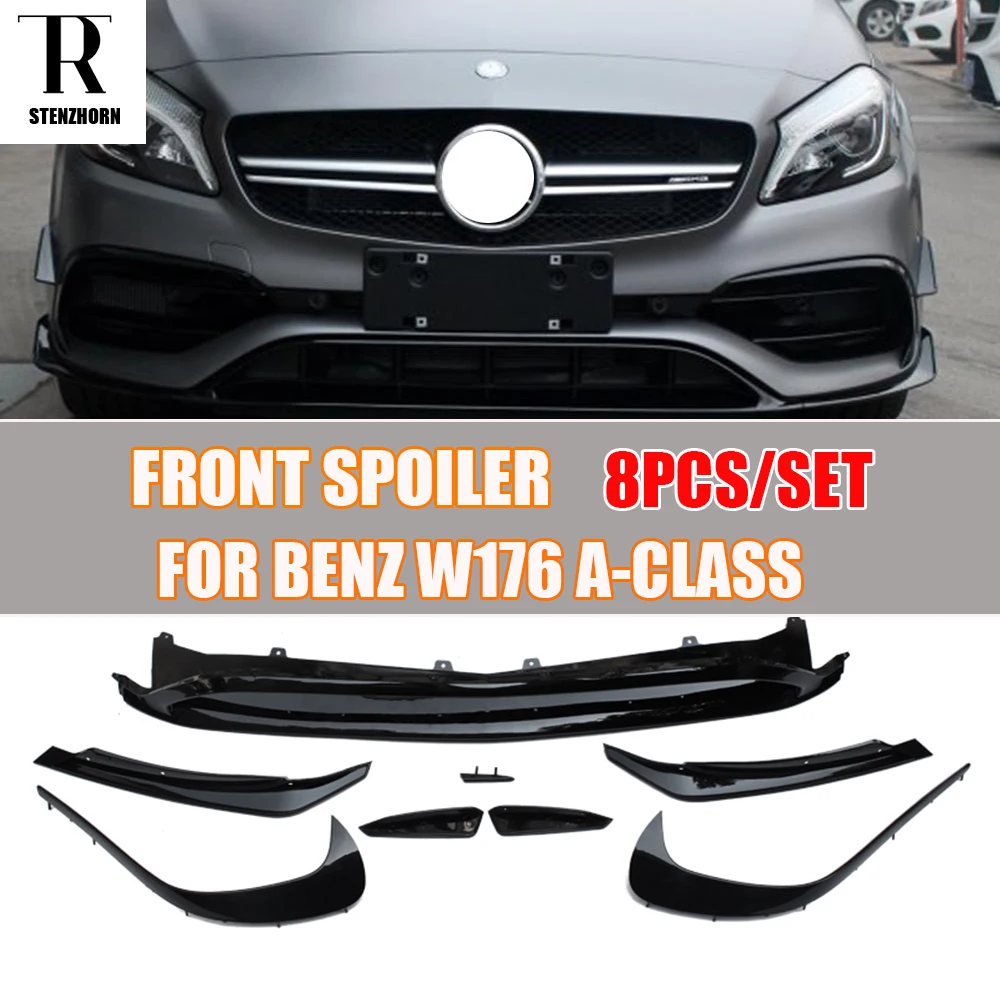 W176 Carbon Fiber Front Lip Spoiler with Side Splitter Canards Apron for Benz W176 A-calss Sport Car Facelift 2016 UP
W176 Carbon Fiber Front Lip Spoiler with Side Splitter Canards Apron for Benz W176 A-calss Sport Car Facelift 2016 UP