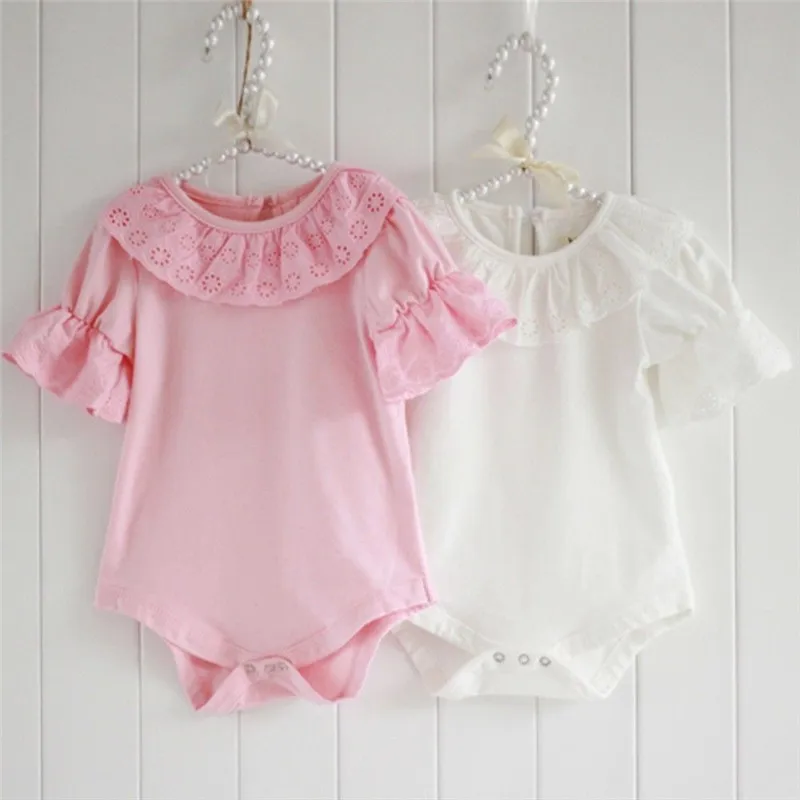 Newborn Baby Girls Lace Romper Short Sleeve Summer Clothing Set for Little Lady Fashion O Neck Jumpsuit Solid Clothes Set 
Newborn Baby Girls Lace Romper Short Sleeve Summer Clothing Set for Little Lady Fashion O Neck Jumpsuit Solid Clothes Set