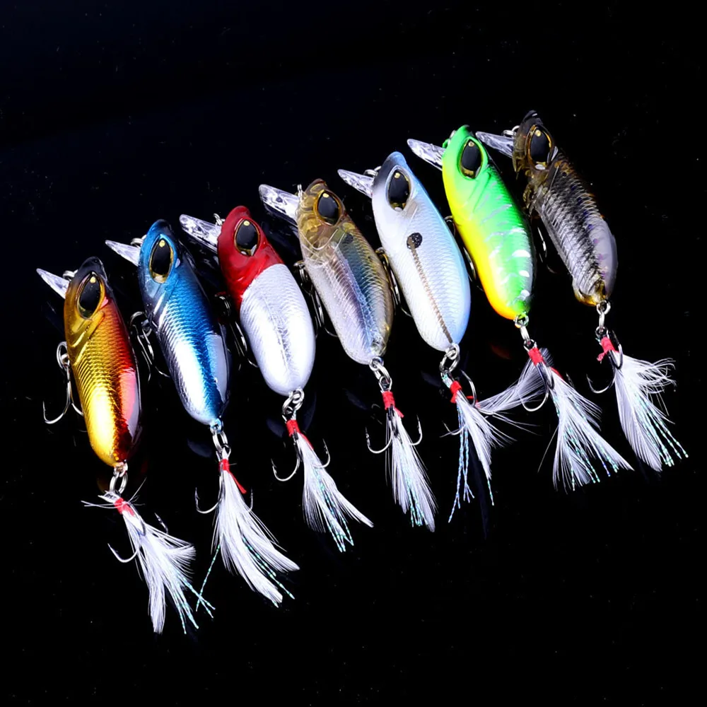 HENGJIA 7pcs Fishing Lure Minnow #8Wobblers Hard Bait Feather Hooks Fishing Tackle Lurefans Artificial Bait Crankbait Swimbait
HENGJIA 7pcs Fishing Lure Minnow #8Wobblers Hard Bait Feather Hooks Fishing Tackle Lurefans Artificial Bait Crankbait Swimbait