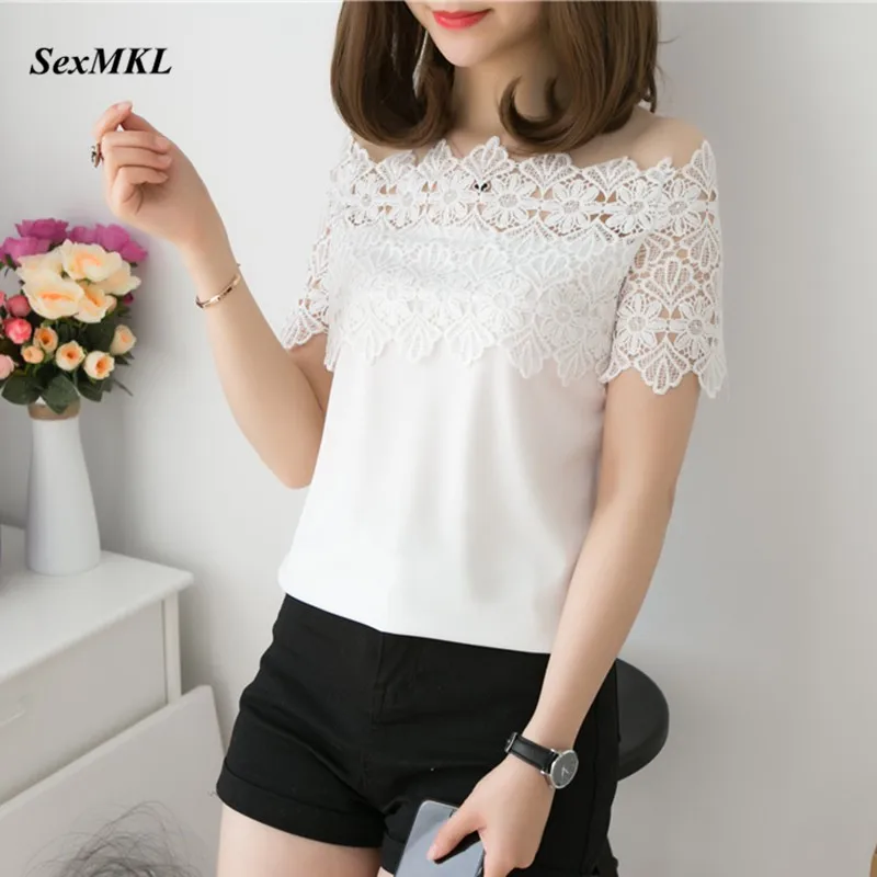 Women Lace Patchwork Summer Blouse Off Shoulder Top Sexy Short Sleeve White Shirt Casual Blouse Ladies Hollow Elegant Blouses
Women Lace Patchwork Summer Blouse Off Shoulder Top Sexy Short Sleeve White Shirt Casual Blouse Ladies Hollow Elegant Blouses