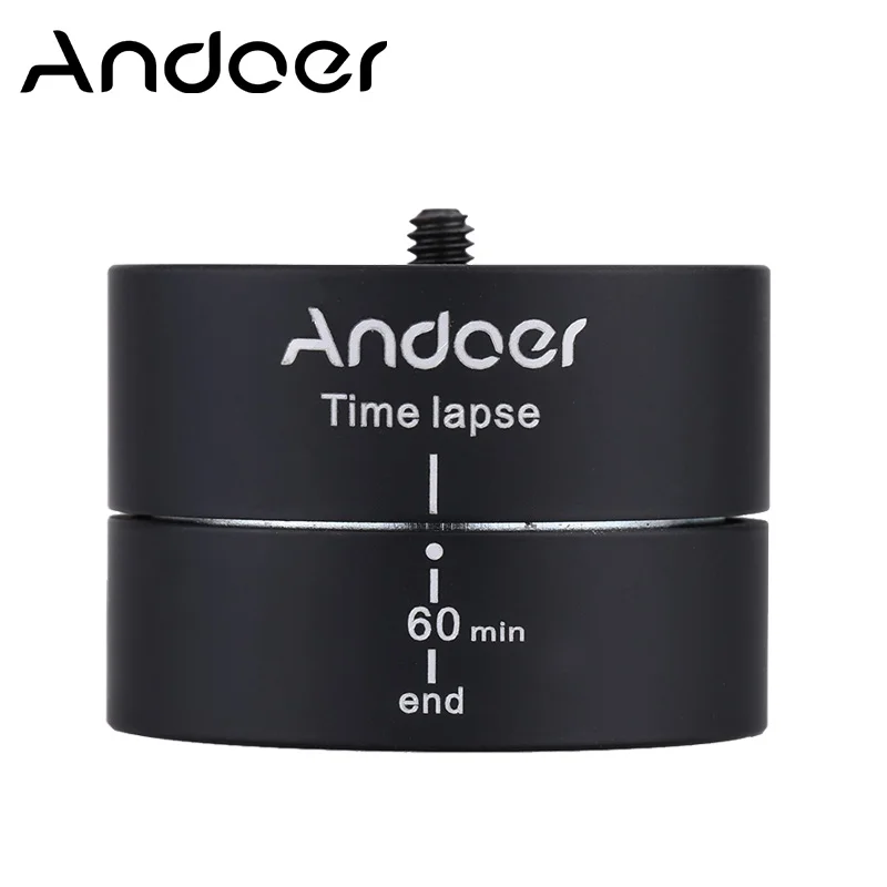 Andoer 360 degree 120 Minutes Panning Rotating Tripod Time Lapse Stabilizer Tripod Adapter for Gopro Cameras ILDC Mobilephone
Andoer 360 degree 120 Minutes Panning Rotating Tripod Time Lapse Stabilizer Tripod Adapter for Gopro Cameras ILDC Mobilephone