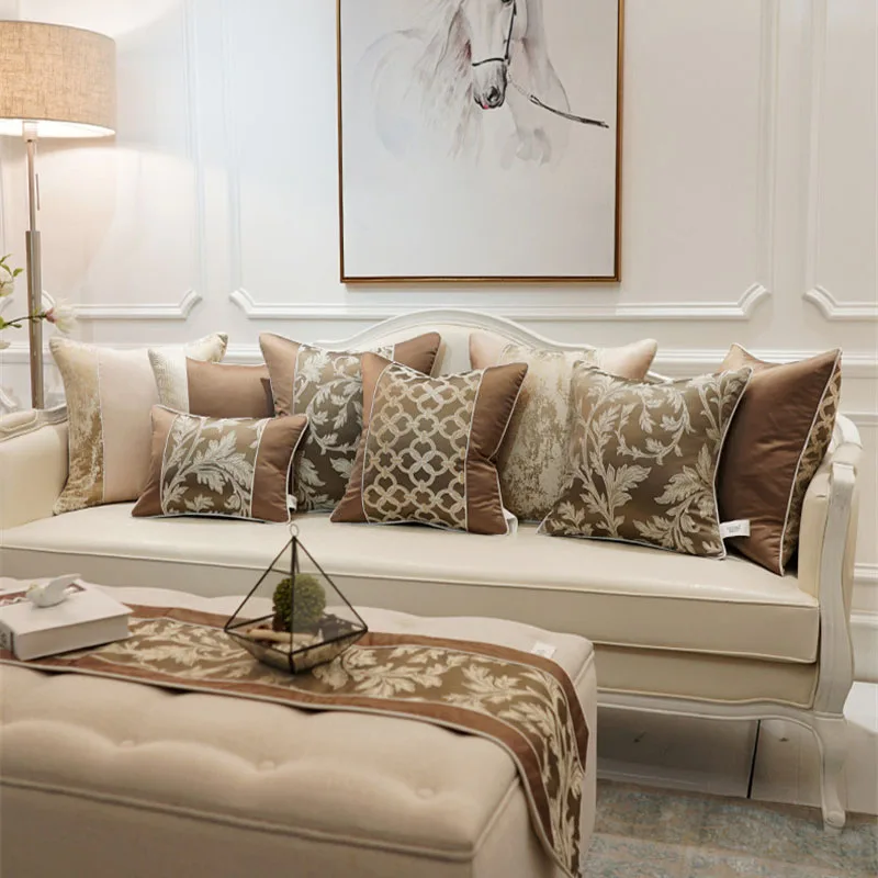 Noble Coffee Cushion Cover Geometry Luxury Embroidery Bloom Plaid Throw Decorative Pillows Cover Christmas Housse De Coussin
Noble Coffee Cushion Cover Geometry Luxury Embroidery Bloom Plaid Throw Decorative Pillows Cover Christmas Housse De Coussin
