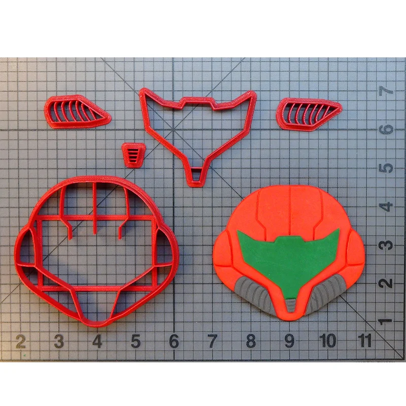 Video Game Character Helmet Metroid Biscuit Cutters Cookie Cutter 3D Printed Cake Decorating Tools Fondant Cupcake Top
Video Game Character Helmet Metroid Biscuit Cutters Cookie Cutter 3D Printed Cake Decorating Tools Fondant Cupcake Top