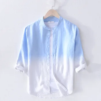 BOCO 2020 fresh linen gradient shirt male linen shirt collar sleeves and comfortable fashion
BOCO 2020 fresh linen gradient shirt male linen shirt collar sleeves and comfortable fashion