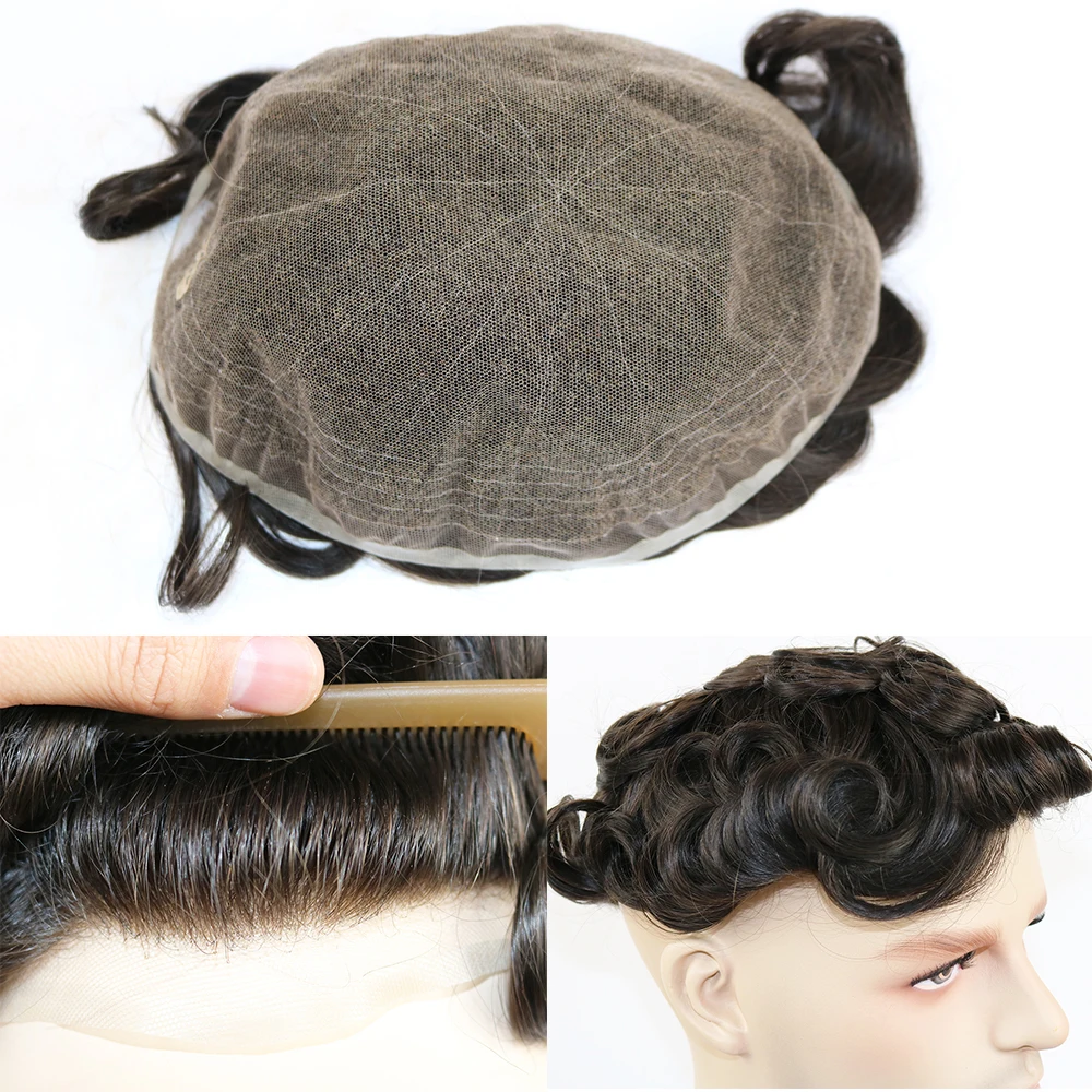 Eversilky Bleached Knots Remy Human Hair Toupee For Men With Soft Thin Super Swiss Lace, 10" x 8" Wave Hair Pieces For Men
Eversilky Bleached Knots Remy Human Hair Toupee For Men With Soft Thin Super Swiss Lace, 10" x 8" Wave Hair Pieces For Men