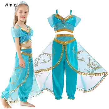 Children's Dress Jasmine Princess Jasmine Costume Girl Dress Role Costume Two-piece Aladdin and The Magic Lamp Cosplay for Kids
Children's Dress Jasmine Princess Jasmine Costume Girl Dress Role Costume Two-piece Aladdin and The Magic Lamp Cosplay for Kids