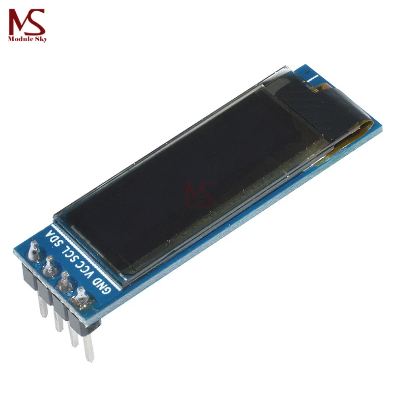 0.91 inch 128x32 I2C IIC Serial Blue OLED LCD Display Module 0.91" 12832 SSD1306 LCD Screen for Arduino PIC
0.91 inch 128x32 I2C IIC Serial Blue OLED LCD Display Module 0.91" 12832 SSD1306 LCD Screen for Arduino PIC