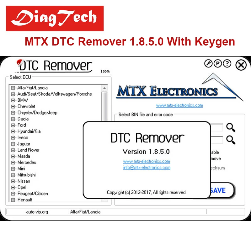 2017 MTX DTC Remover 1.8.5.0 with keygen 6 Language + Video+ 5 Extra ECU Tuning Software GIfts Car ECU Fault Code Remover
2017 MTX DTC Remover 1.8.5.0 with keygen 6 Language + Video+ 5 Extra ECU Tuning Software GIfts Car ECU Fault Code Remover