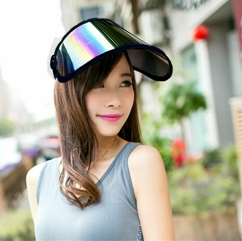 2019 New Summer Women Men Sun Hat Candy Color Transparent Empty Top Plastic PVC ja Sunshade Hat Visor Caps Bicycle Sun Hat
2019 New Summer Women Men Sun Hat Candy Color Transparent Empty Top Plastic PVC ja Sunshade Hat Visor Caps Bicycle Sun Hat