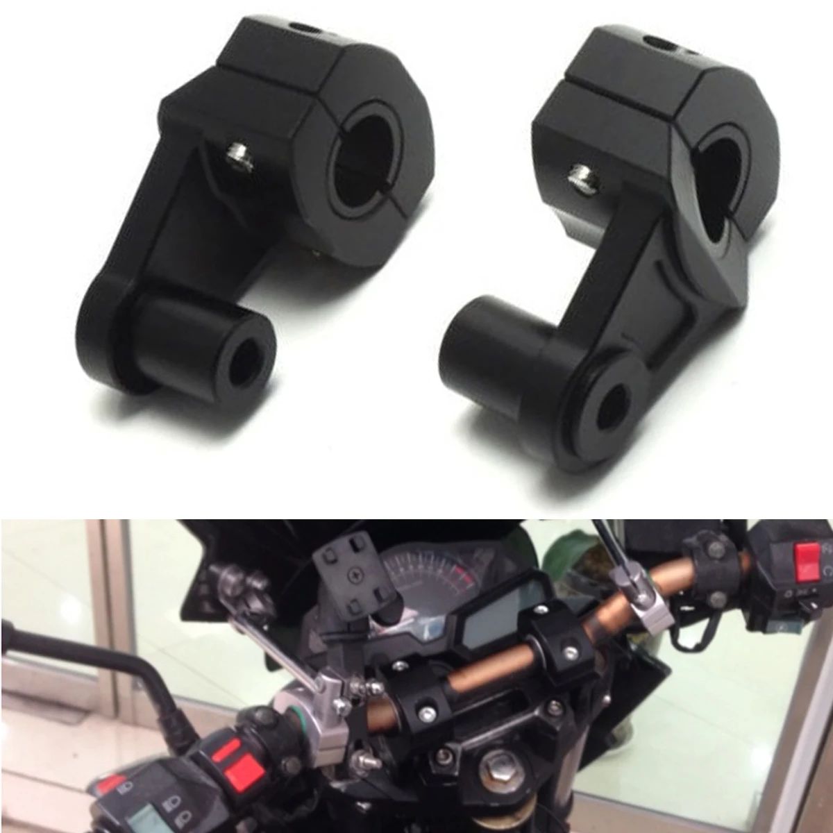 7/8" Black Aluminum alloy Motorcycle HandleBar Handle Fats Bar Mount Clamps Riser for 22mm
7/8" Black Aluminum alloy Motorcycle HandleBar Handle Fats Bar Mount Clamps Riser for 22mm