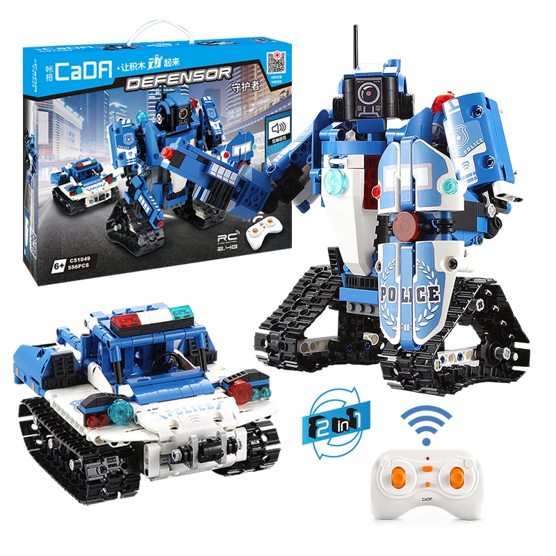 526pcs Technic Creator Police Series Building Blocks Bricks Vehicle 2-IN-1 Transformation RC Robot Car Children Educational Toys
526pcs Technic Creator Police Series Building Blocks Bricks Vehicle 2-IN-1 Transformation RC Robot Car Children Educational Toys
