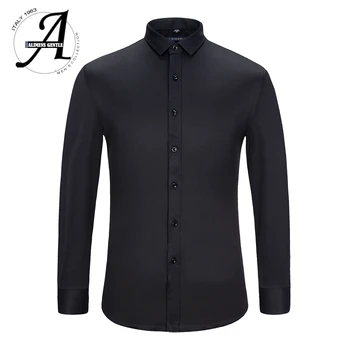 Alimens & Gentle mens dress shirt long sleeve non-iron easy care bamboo fiber slim fit male business dress camisa masculina 2017
Alimens & Gentle mens dress shirt long sleeve non-iron easy care bamboo fiber slim fit male business dress camisa masculina 2017