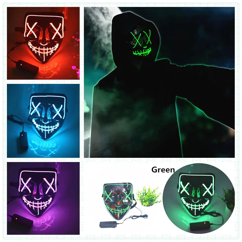 EL Wire Mask Light Up LED Flashing Vendetta Face Mask For Halloween Party Concert Scary Party Theme Cosplay Masks
EL Wire Mask Light Up LED Flashing Vendetta Face Mask For Halloween Party Concert Scary Party Theme Cosplay Masks
