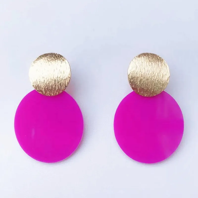 Fashion Leopard Acrylic Earrings Gold-color Acetate Plate Baroque Style Earrings For Women Rose Red Korean сеѬжки Statemen
Fashion Leopard Acrylic Earrings Gold-color Acetate Plate Baroque Style Earrings For Women Rose Red Korean сеѬжки Statemen