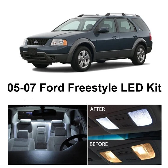 Фото LED Interior Lights For Ford Freestyle 2005-2007 15Pcs/Lot car-styling Xenon White Package Kit | Автомобили и мотоциклы