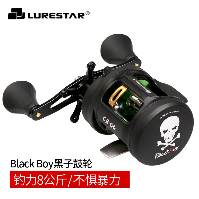 LURESTAR New Modle Black Boy Full Metal Reel Baitcast Reel 11BB Gear Ratio 6.2:1/6.3:1 Salt Water Fresh Water Reel 8KG drg
LURESTAR New Modle Black Boy Full Metal Reel Baitcast Reel 11BB Gear Ratio 6.2:1/6.3:1 Salt Water Fresh Water Reel 8KG drg