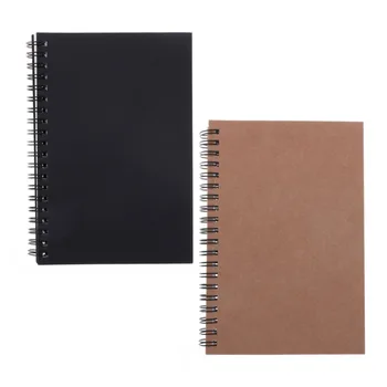 2pcs Black Cover Kraft Paper Cover Spiral Notebooks Journal Diary Sketchbooks Spiral Diary Journal Notebooks Stationery
2pcs Black Cover Kraft Paper Cover Spiral Notebooks Journal Diary Sketchbooks Spiral Diary Journal Notebooks Stationery