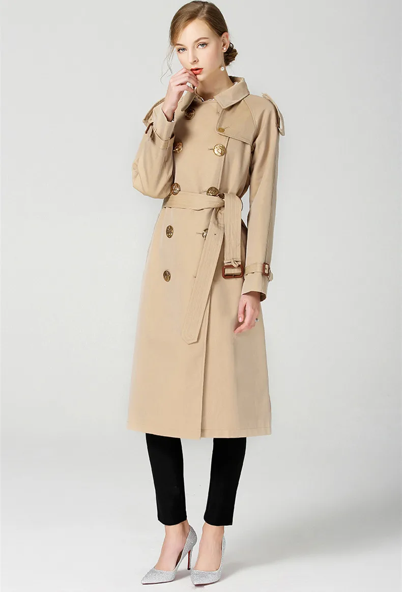 Top quality england style Trench coat women's double breasted windbreaker coat Fashion lady elegant belt coat D519
Top quality england style Trench coat women's double breasted windbreaker coat Fashion lady elegant belt coat D519